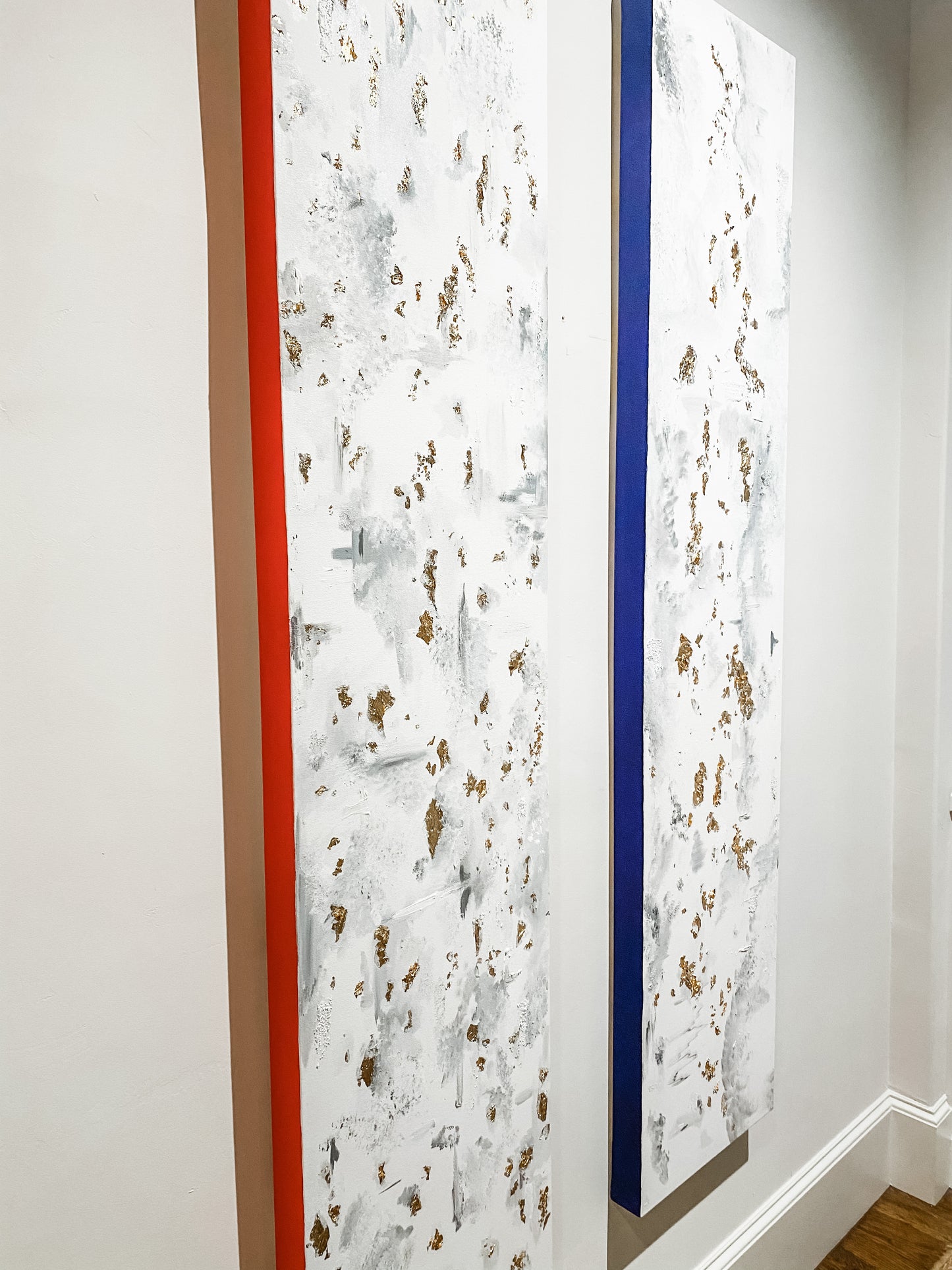 Panel Pair in Royal Purple & Red